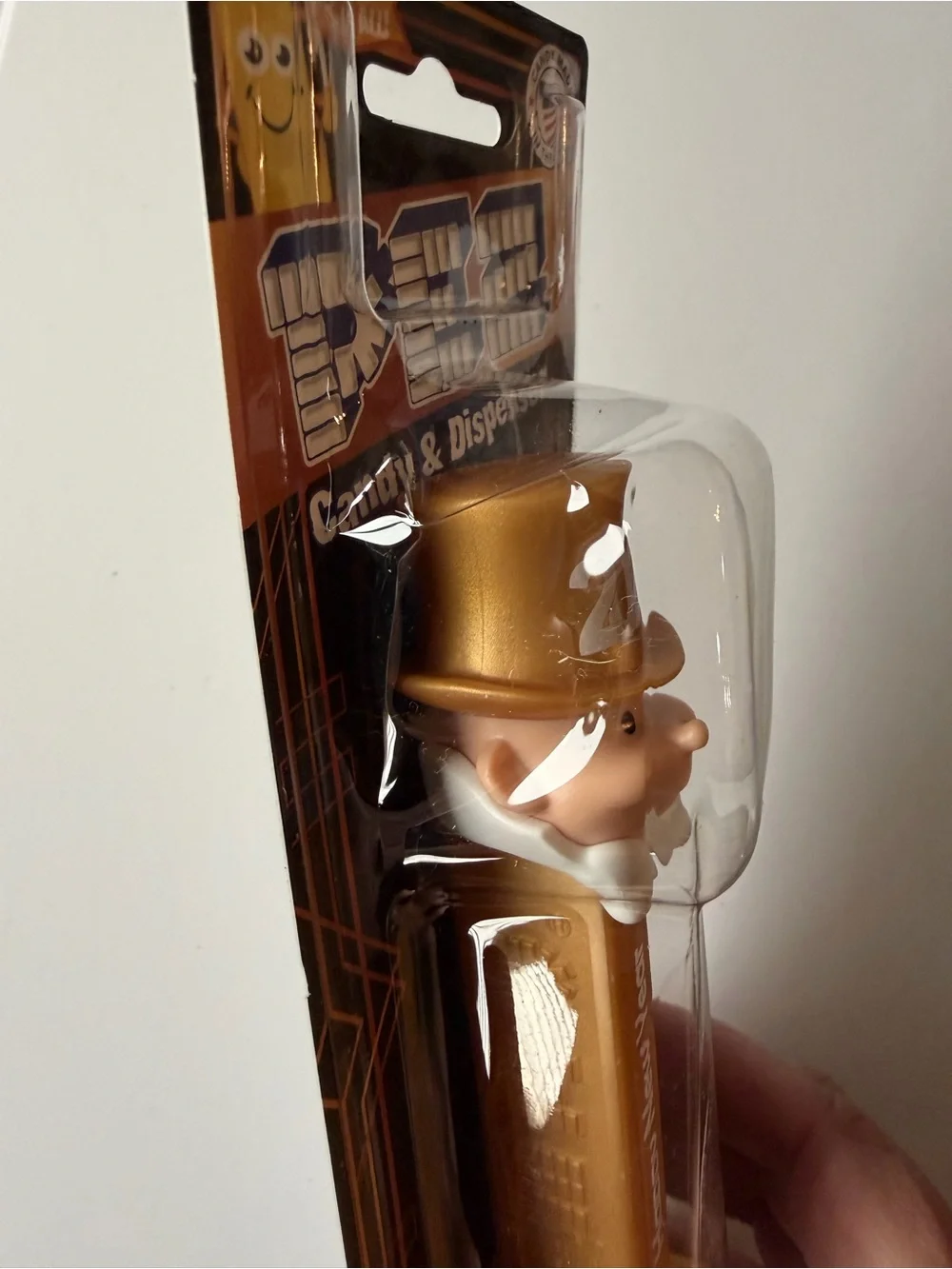 PEZ 2025 New Year Limited Edition Pez Pal Dispenser - Gold -dent packaging